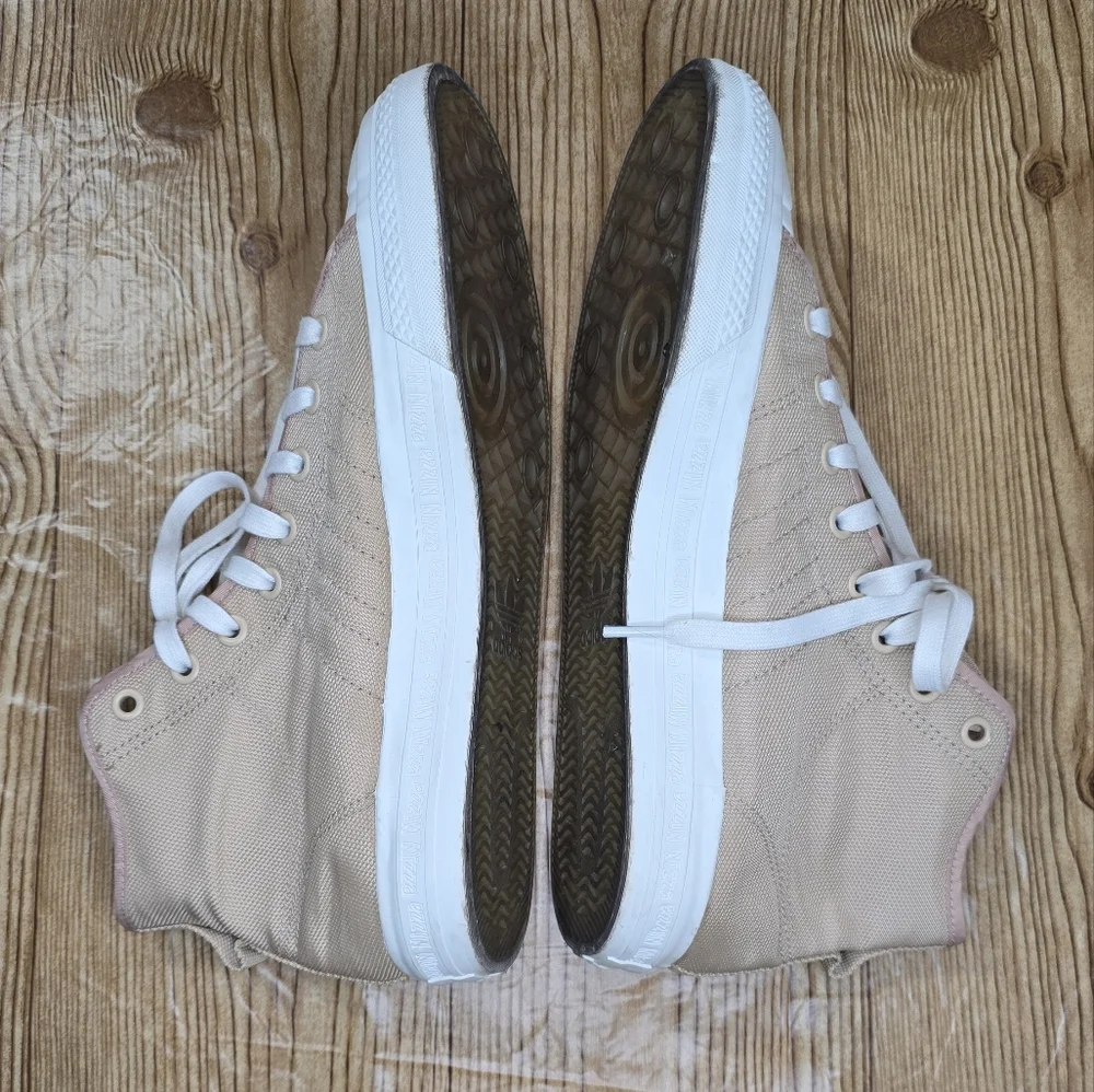 Men’s Adidas Nizza “Pale Nude” High‎ Tol Sneakers Size 11